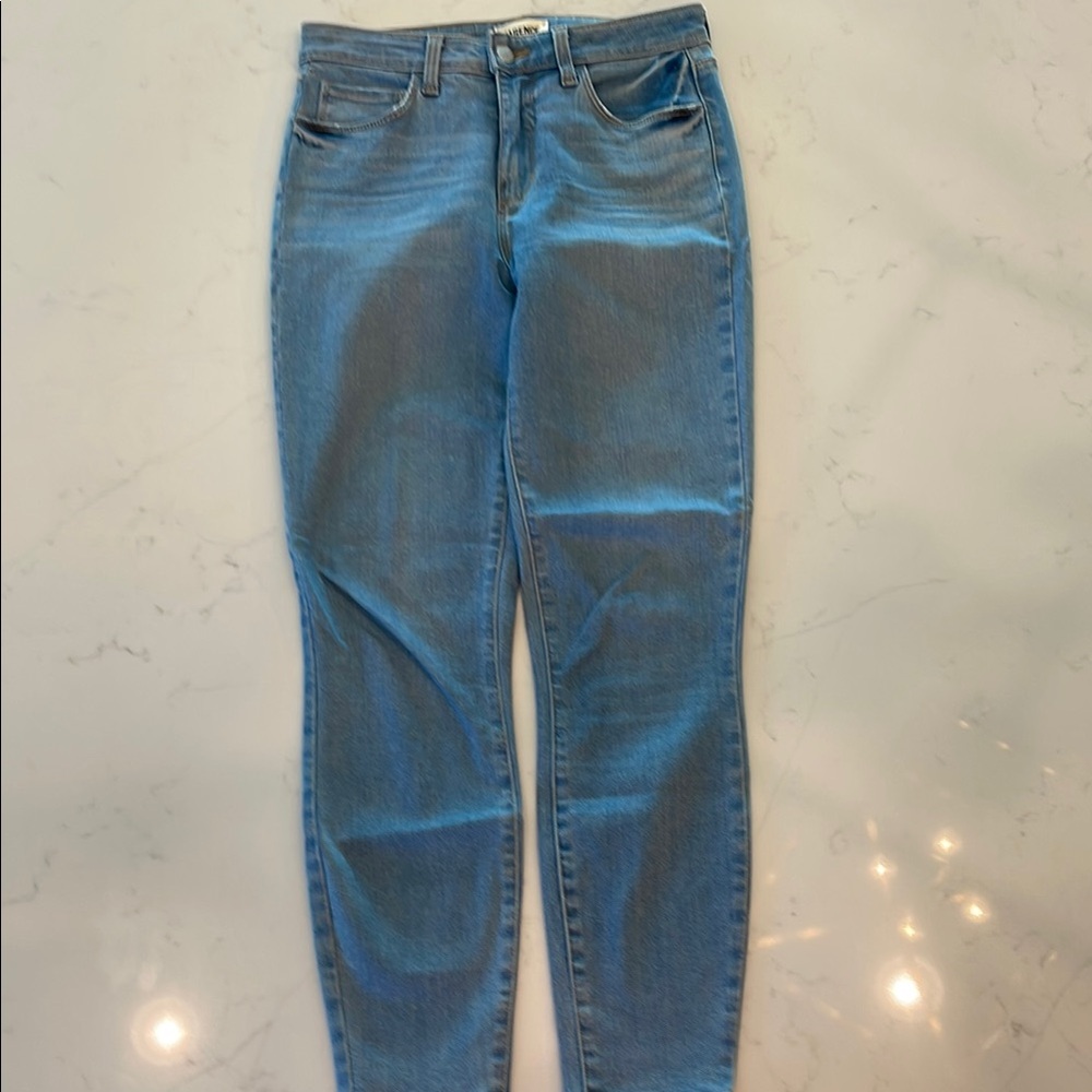 L'AGENCE Blue Skinny Jeans High-Rise
